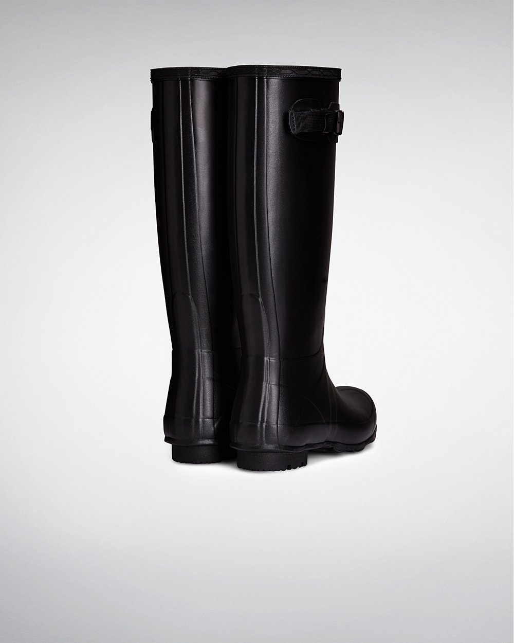 Womens Tall Rain Boots - Hunter Norris Field Neoprene Lined (81KXBHVWT) - Black